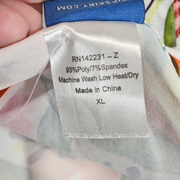 NWT Rip Skirt Wildflower Watercolor Floral Skirt XL - Picture 5 of 8